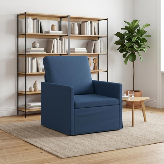 vidaXL Armchair Blue 70 x 81 x 82 cm Fabric
