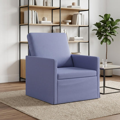 vidaXL Armchair Jeans Blue 70 x 81 x 82 cm Fabric