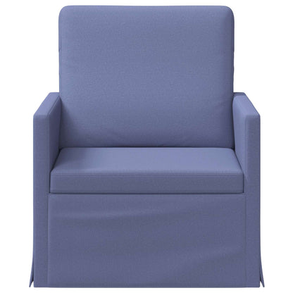 vidaXL Armchair Jeans Blue 70 x 81 x 82 cm Fabric
