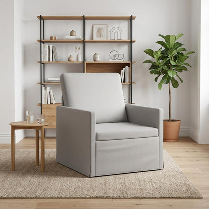 vidaXL Armchair Cloud Grey 70 x 81 x 82 cm Fabric