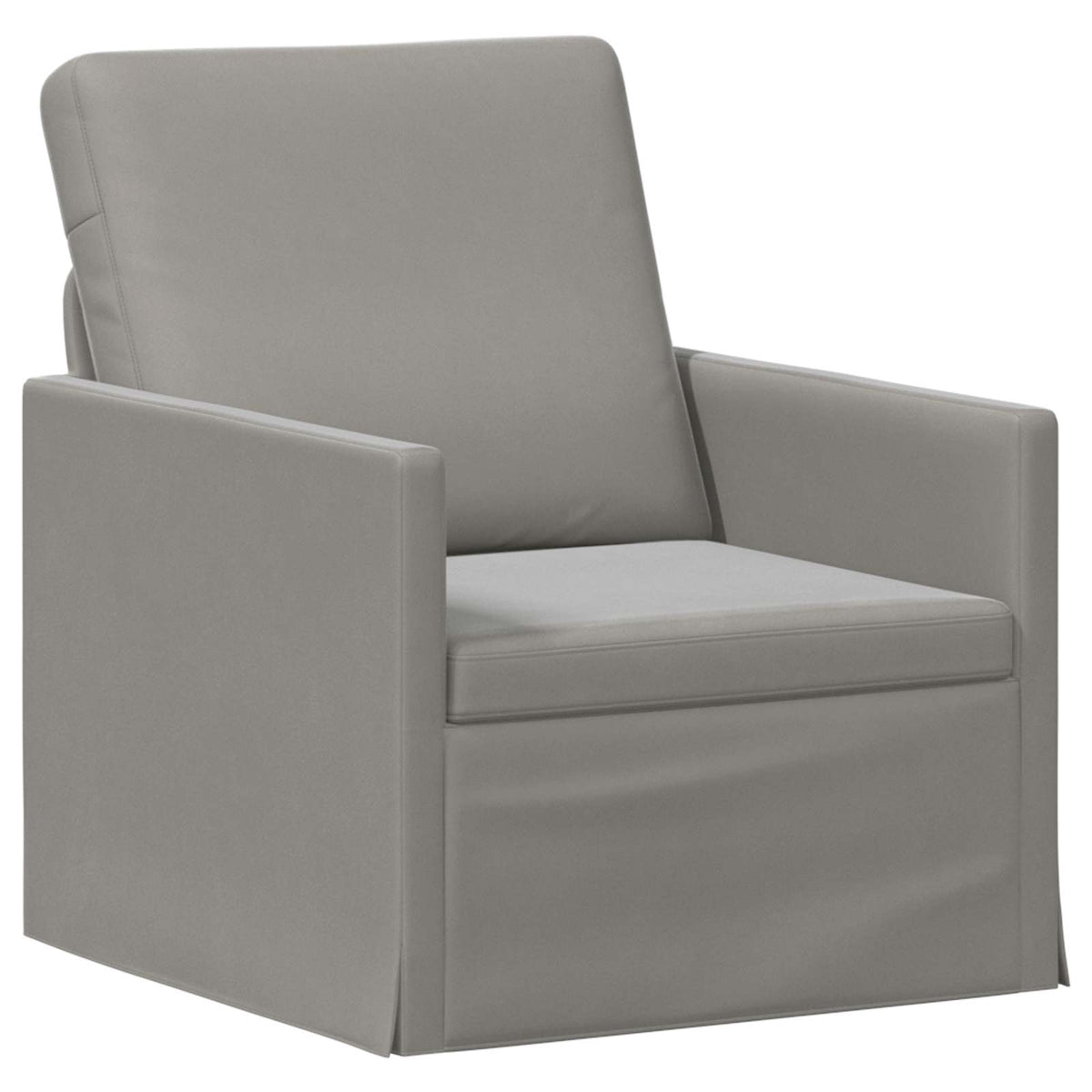 vidaXL Armchair Light Grey 70 x 81 x 82 cm Velvet