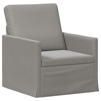 vidaXL Armchair Light Grey 70 x 81 x 82 cm Velvet