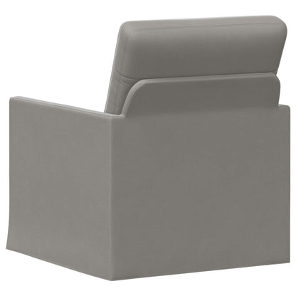 vidaXL Armchair Light Grey 70 x 81 x 82 cm Velvet