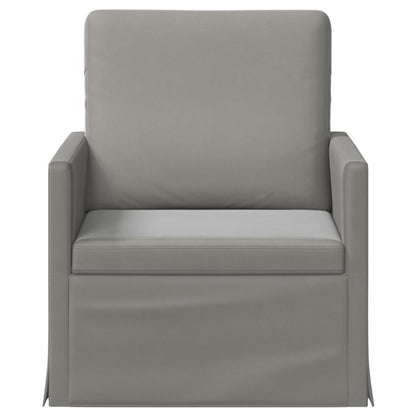 vidaXL Armchair Light Grey 70 x 81 x 82 cm Velvet