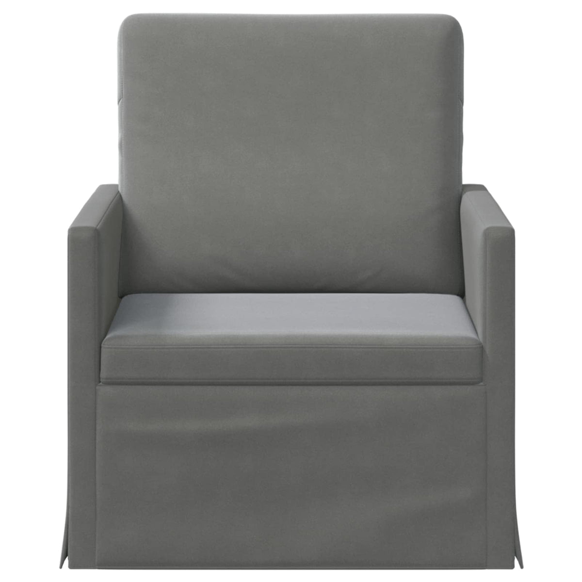 vidaXL Armchair Dark Grey 70 x 81 x 82 cm Velvet