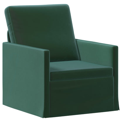 vidaXL Armchair Dark Green 70 x 81 x 82 cm Velvet