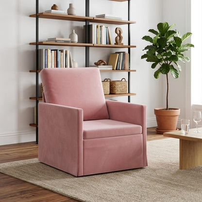 vidaXL Armchair Pink 70 x 81 x 82 cm Velvet