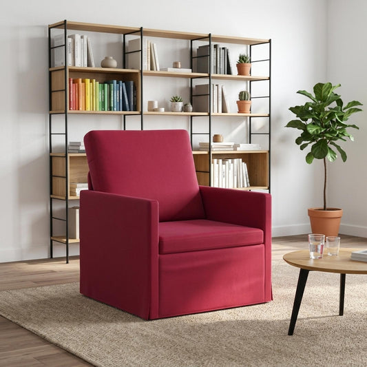 vidaXL Armchair Wine Red 70 x 81 x 82 cm Velvet