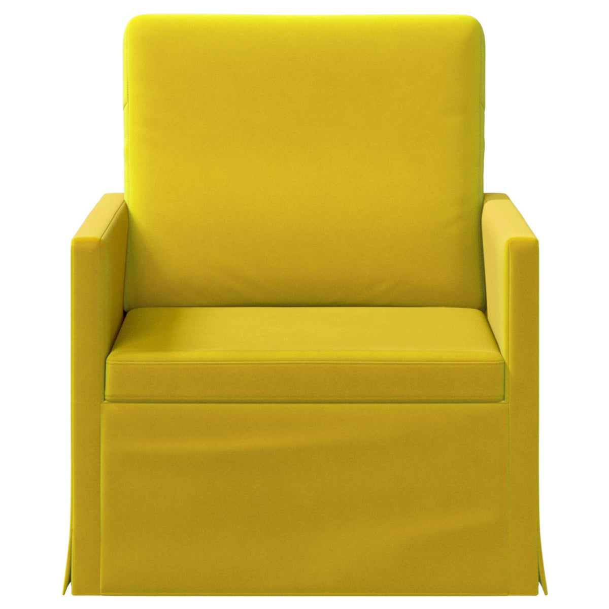 vidaXL Armchair Yellow 70 x 81 x 82 cm Velvet