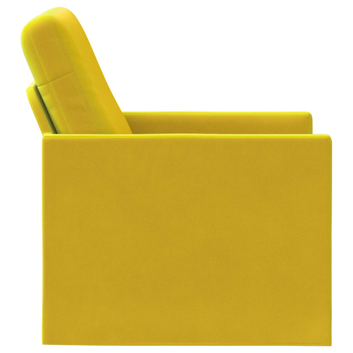 vidaXL Armchair Yellow 70 x 81 x 82 cm Velvet