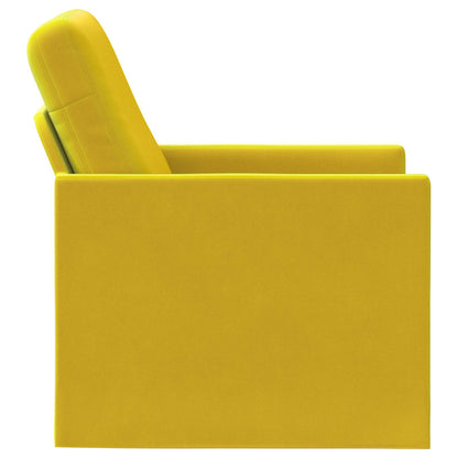 vidaXL Armchair Yellow 70 x 81 x 82 cm Velvet