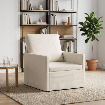vidaXL Armchair Cream 70 x 81 x 82 cm Velvet