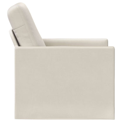 vidaXL Armchair Cream 70 x 81 x 82 cm Velvet