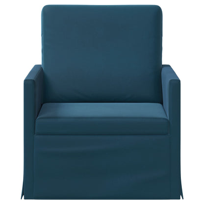 vidaXL Armchair Blue 70 x 81 x 82 cm Velvet