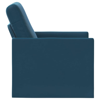 vidaXL Armchair Blue 70 x 81 x 82 cm Velvet