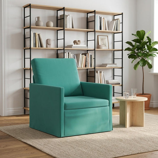 vidaXL Armchair Turquoise 70 x 81 x 82 cm Velvet