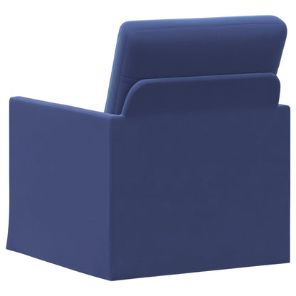 vidaXL Armchair Police Blue 70 x 81 x 82 cm Velvet