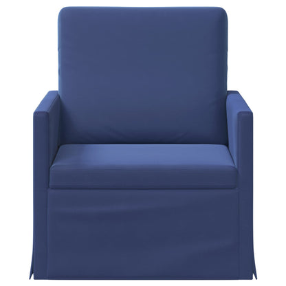 vidaXL Armchair Police Blue 70 x 81 x 82 cm Velvet