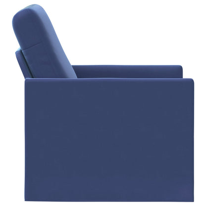 vidaXL Armchair Police Blue 70 x 81 x 82 cm Velvet