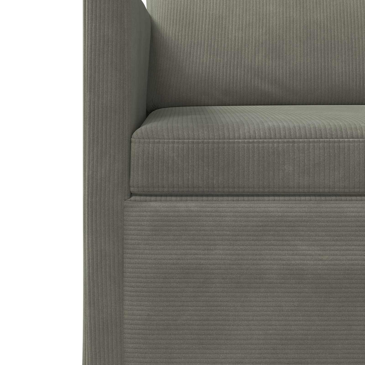 vidaXL Armchair Light Grey 70 x 81 x 82 cm Corduroy Fabric
