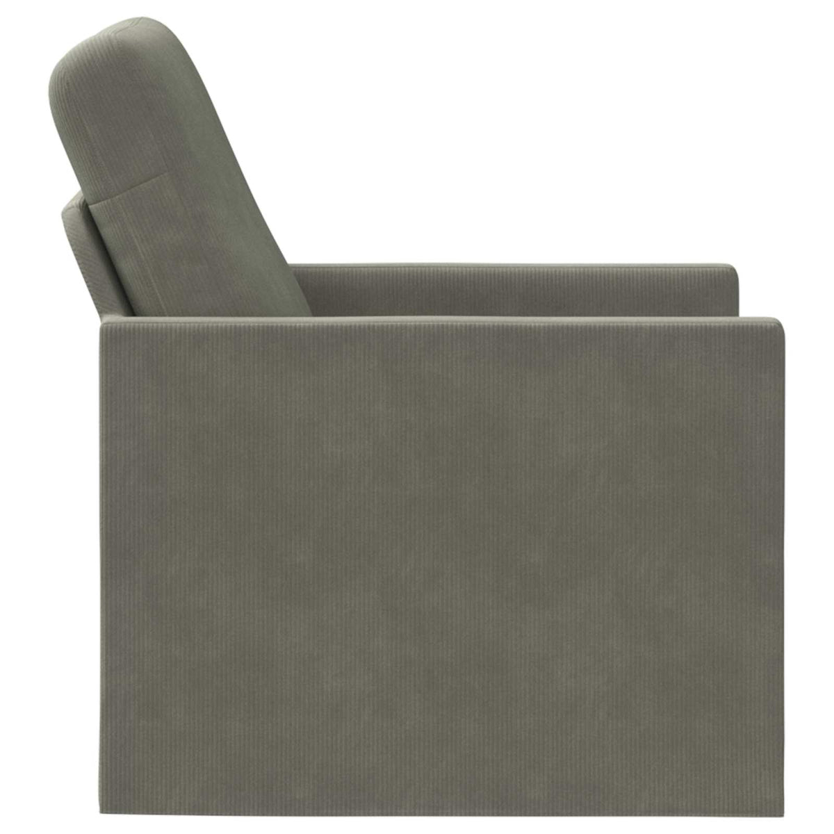 vidaXL Armchair Light Grey 70 x 81 x 82 cm Corduroy Fabric