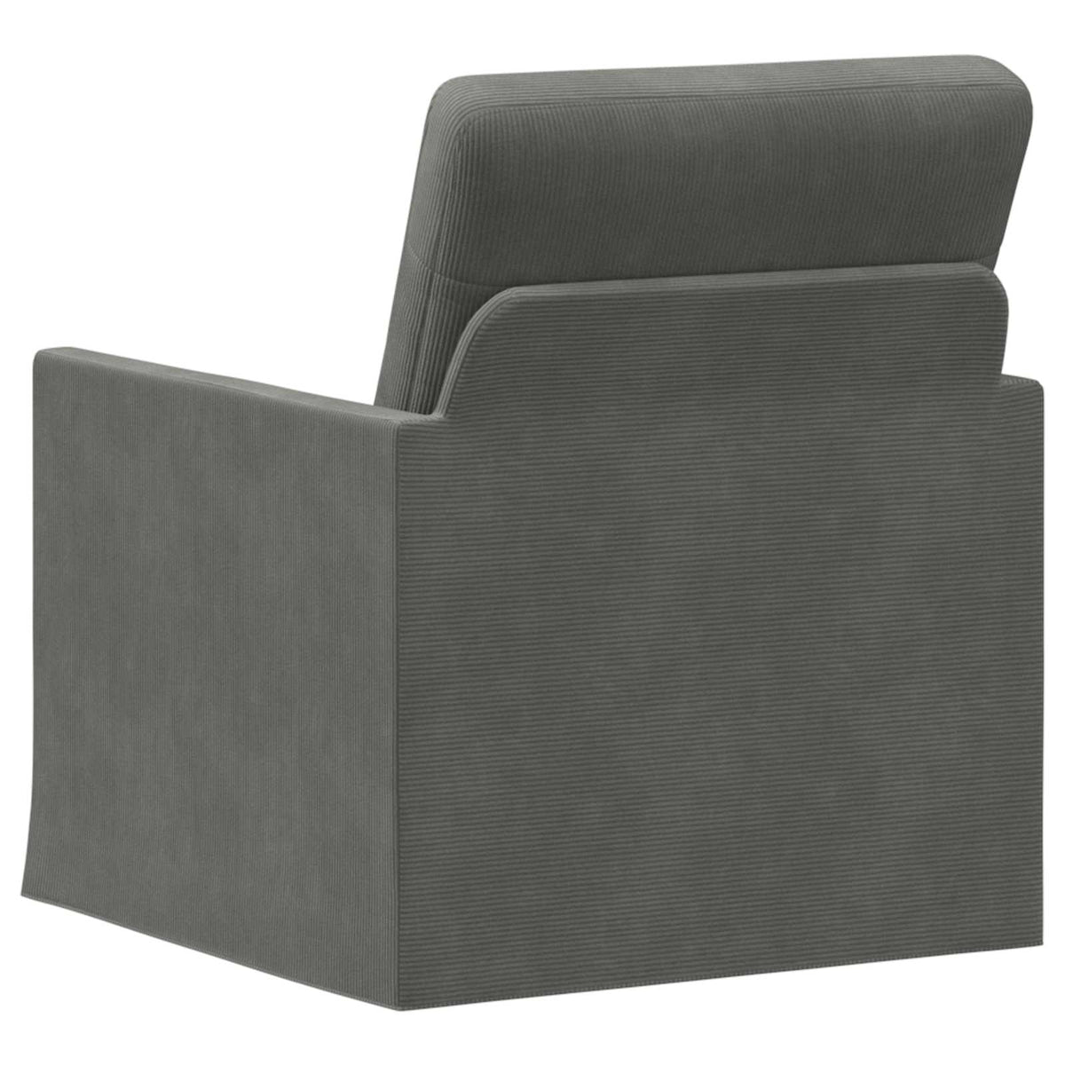 vidaXL Armchair Dark Grey 70 x 81 x 82 cm Corduroy Fabric