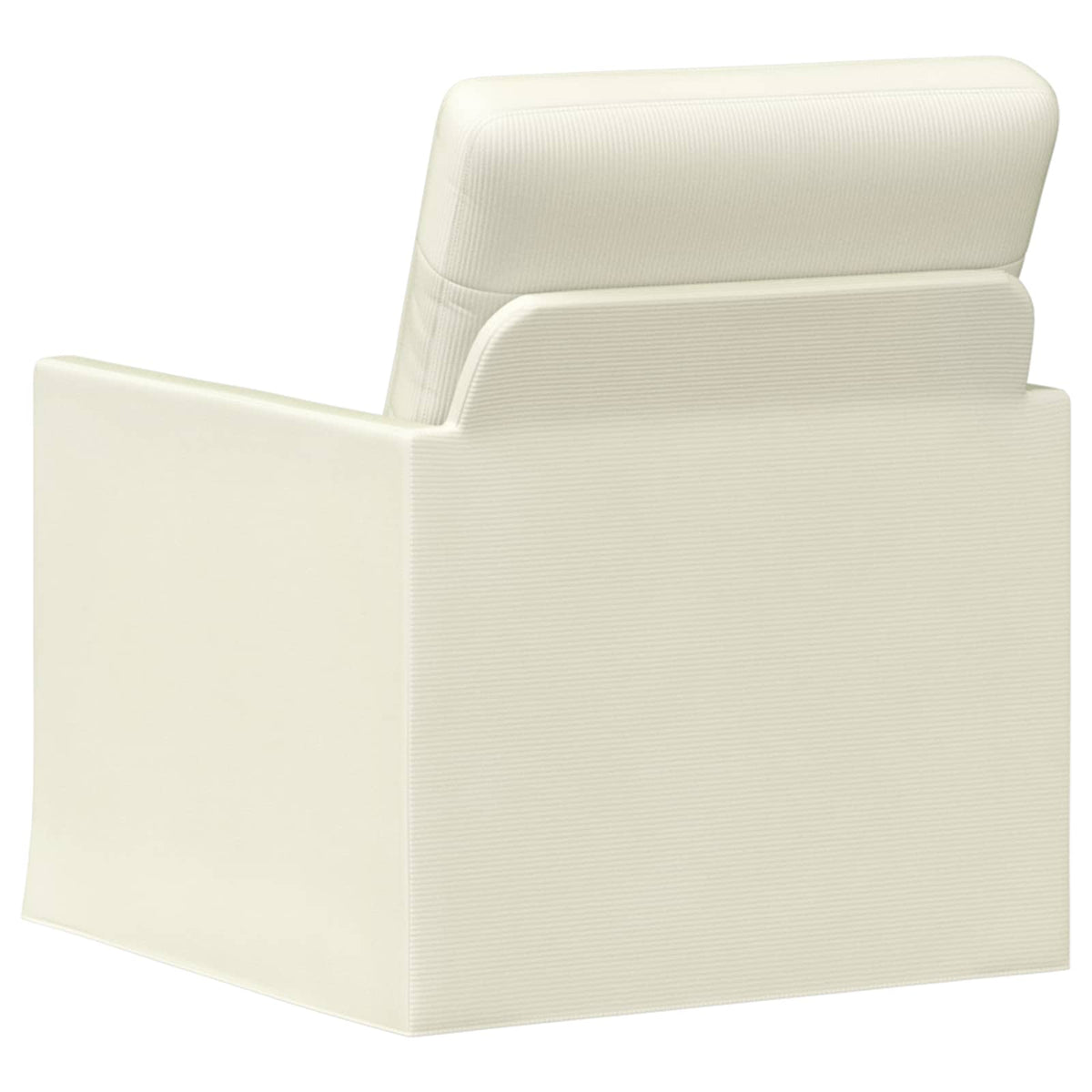 vidaXL Armchair Cream 70 x 81 x 82 cm Corduroy Fabric