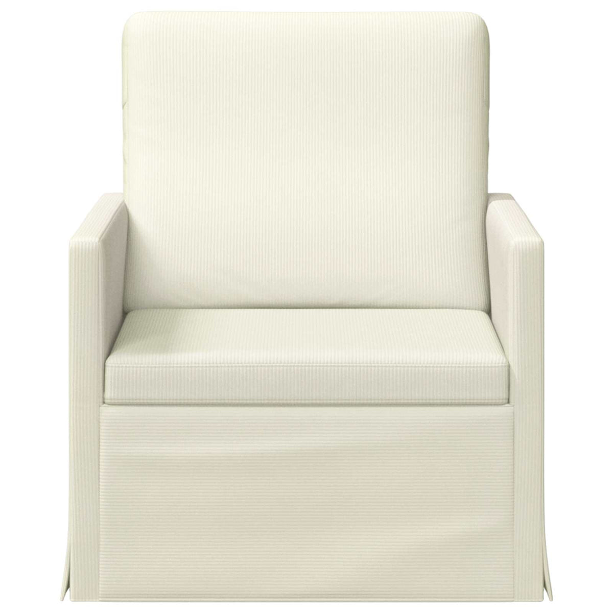 vidaXL Armchair Cream 70 x 81 x 82 cm Corduroy Fabric