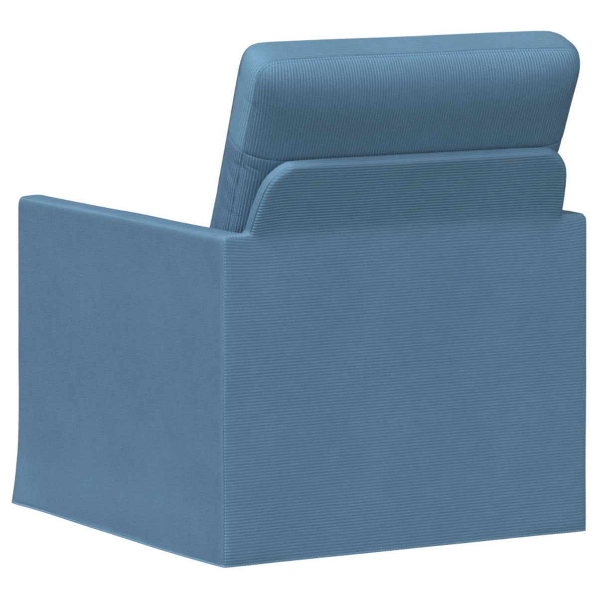 vidaXL Armchair Blue 70 x 81 x 82 cm Corduroy Fabric