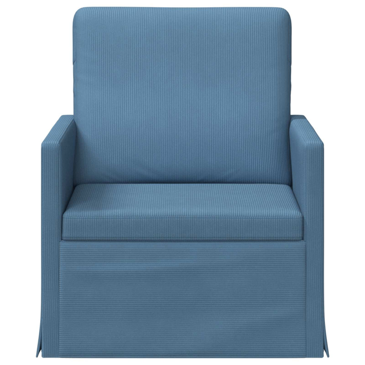 vidaXL Armchair Blue 70 x 81 x 82 cm Corduroy Fabric