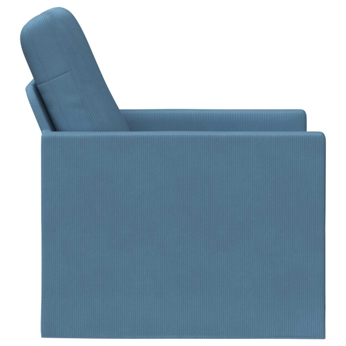 vidaXL Armchair Blue 70 x 81 x 82 cm Corduroy Fabric