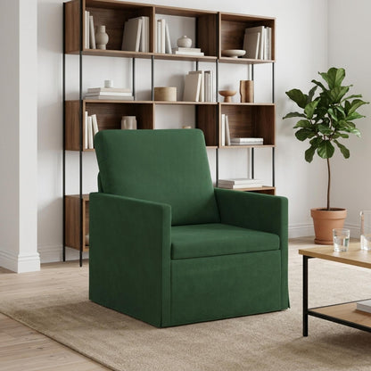 vidaXL Armchair Jungle Green 70 x 81 x 82 cm Corduroy Fabric