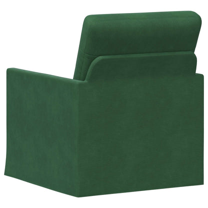 vidaXL Armchair Jungle Green 70 x 81 x 82 cm Corduroy Fabric
