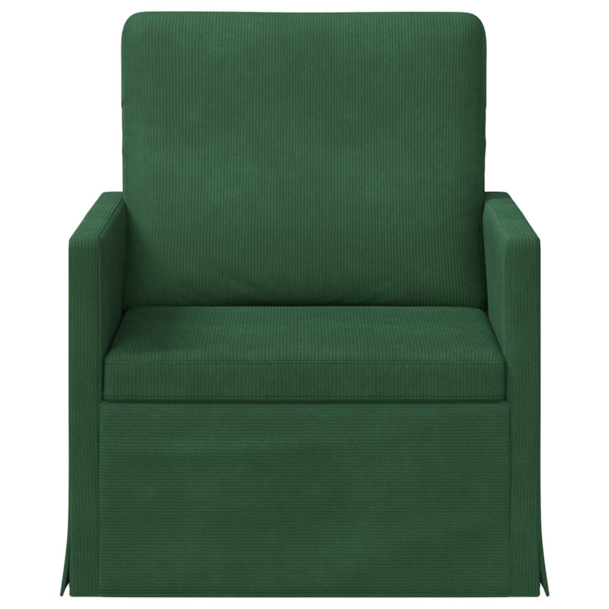 vidaXL Armchair Jungle Green 70 x 81 x 82 cm Corduroy Fabric