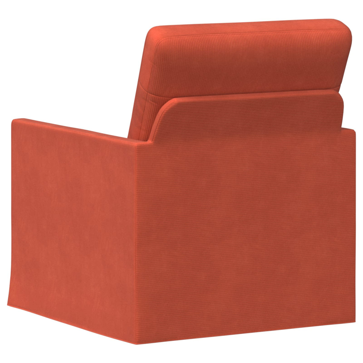 vidaXL Armchair Red Orange 70 x 81 x 82 cm Corduroy Fabric