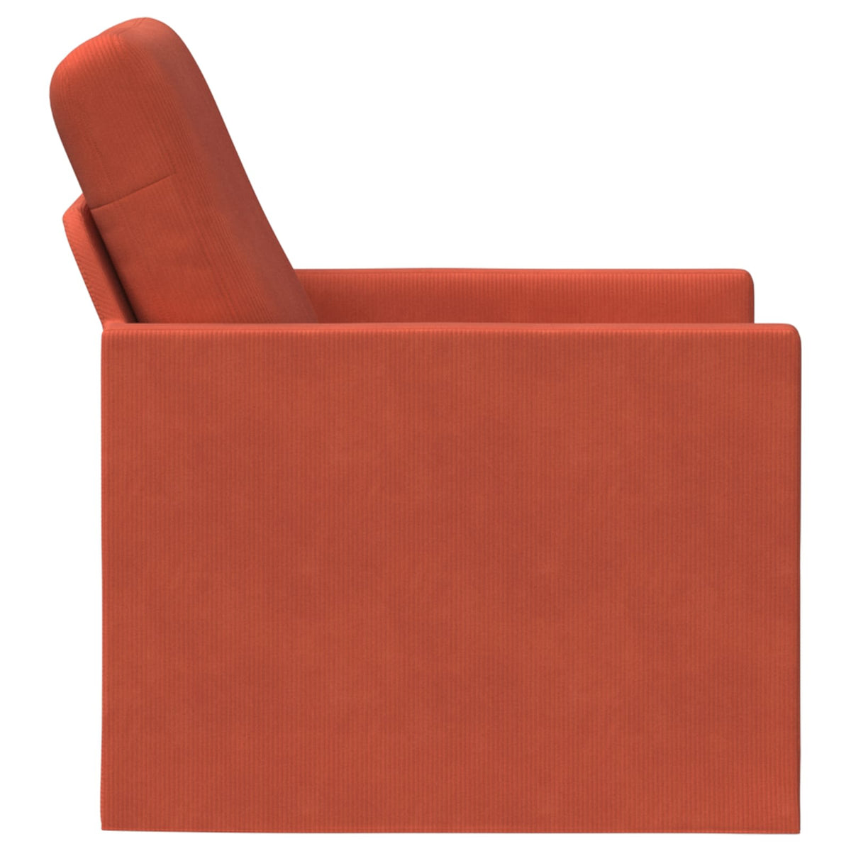 vidaXL Armchair Red Orange 70 x 81 x 82 cm Corduroy Fabric