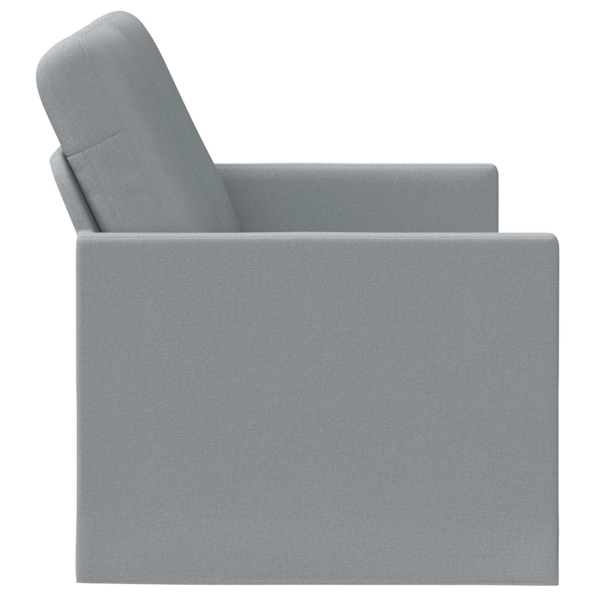 vidaXL 2 Seater Sofa Light Grey 130 x 81 x 82 cm Fabric