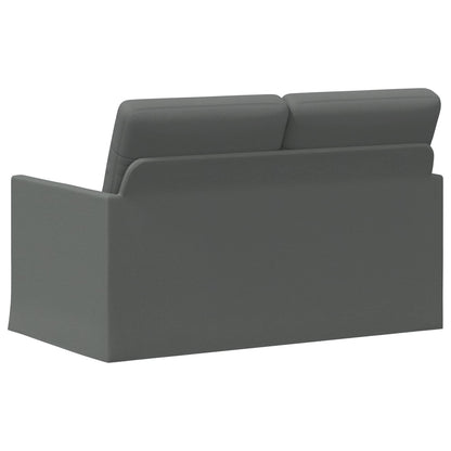 vidaXL 2 Seater Sofa Dark Grey 130 x 81 x 82 cm Fabric