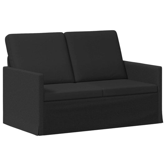 vidaXL 2 Seater Sofa Black 130 x 81 x 82 cm Fabric