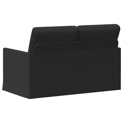vidaXL 2 Seater Sofa Black 130 x 81 x 82 cm Fabric