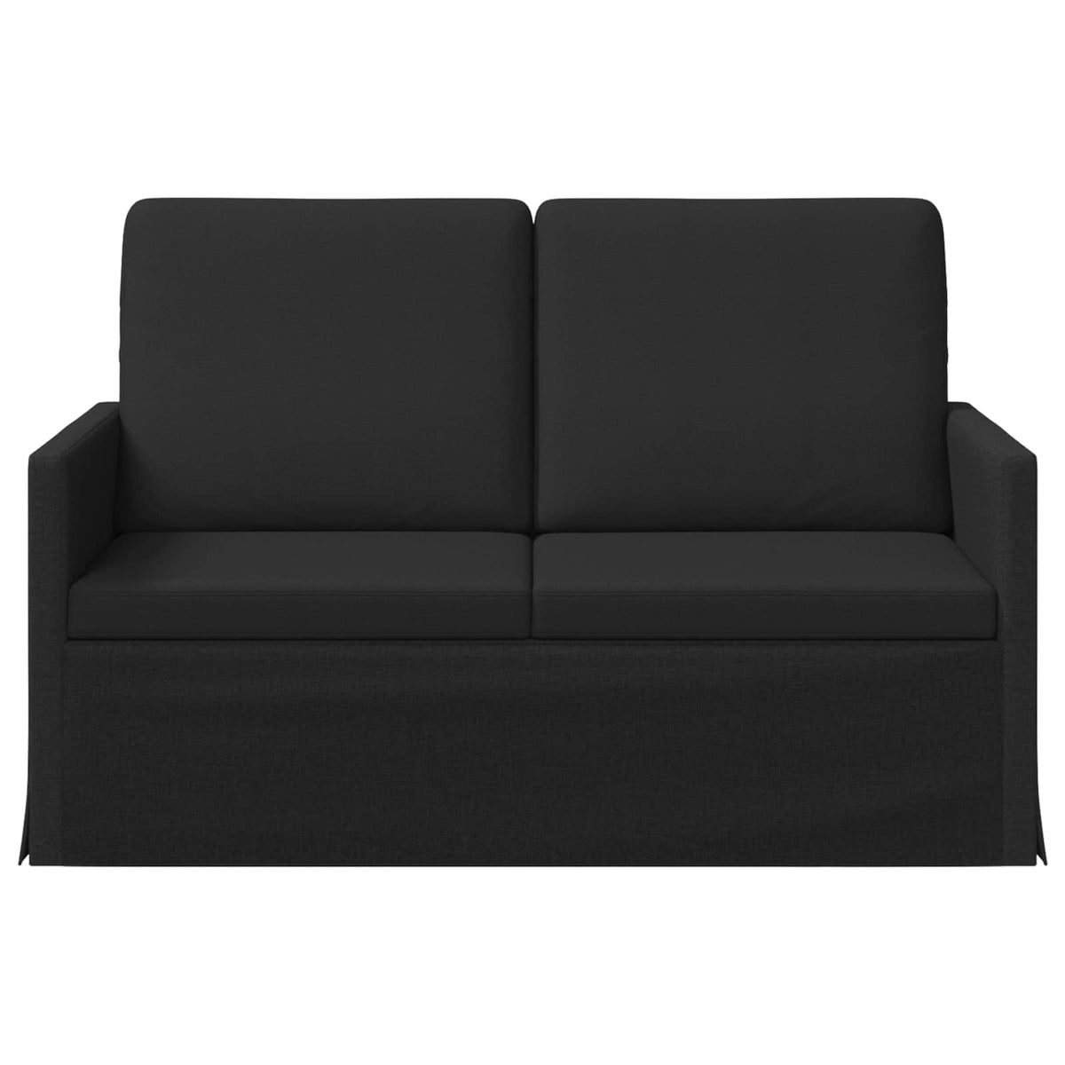 vidaXL 2 Seater Sofa Black 130 x 81 x 82 cm Fabric