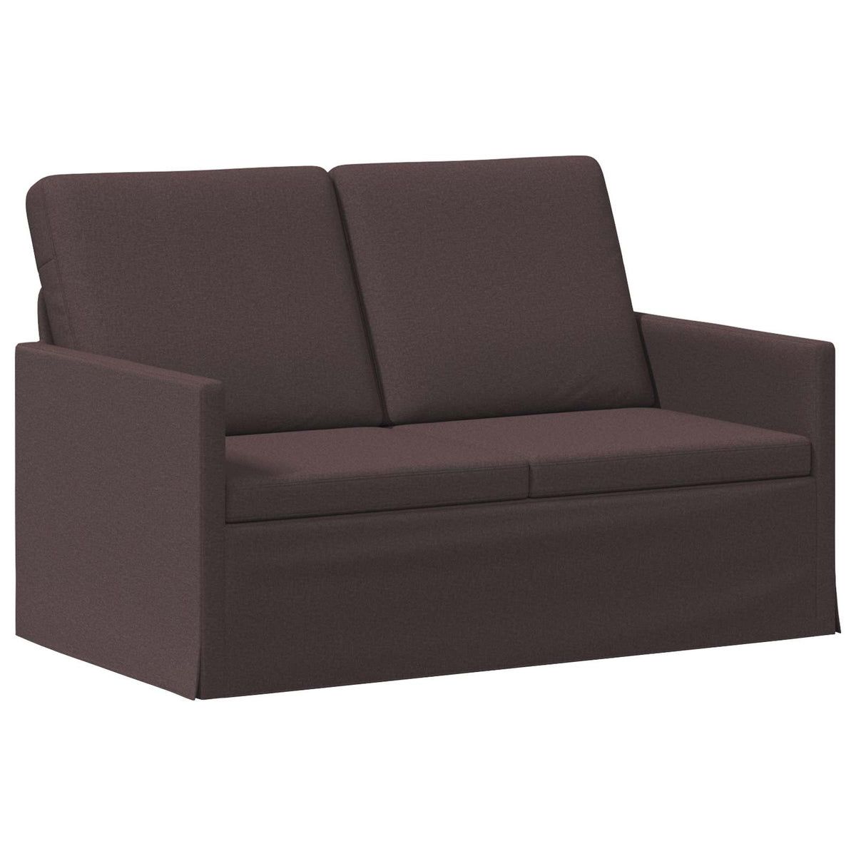 vidaXL 2 Seater Sofa Dark Brown 130 x 81 x 82 cm Fabric