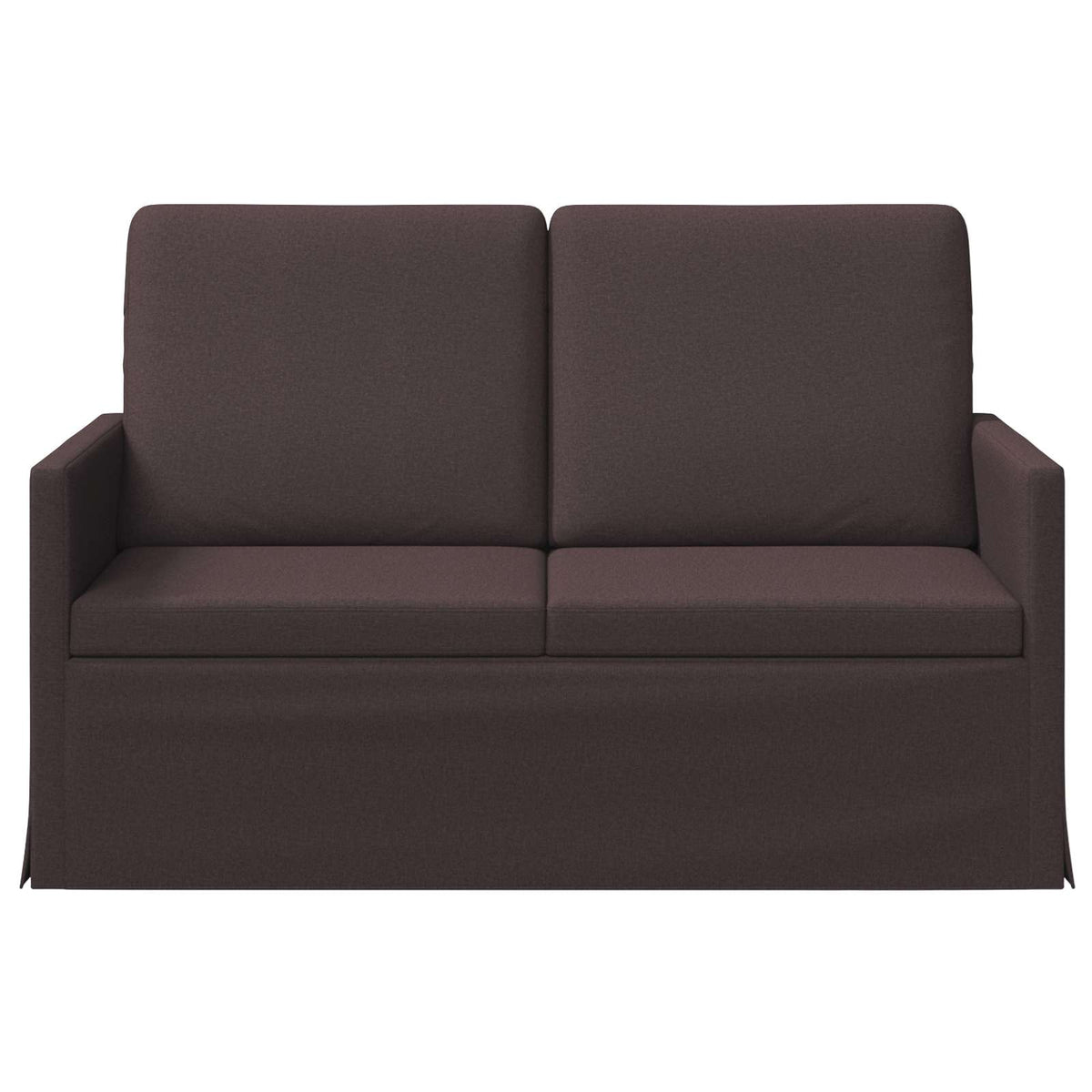 vidaXL 2 Seater Sofa Dark Brown 130 x 81 x 82 cm Fabric