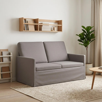 vidaXL 2 Seater Sofa Taupe 130 x 81 x 82 cm Fabric