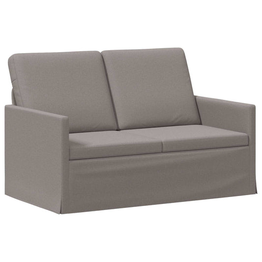 vidaXL 2 Seater Sofa Taupe 130 x 81 x 82 cm Fabric