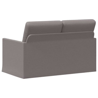 vidaXL 2 Seater Sofa Taupe 130 x 81 x 82 cm Fabric