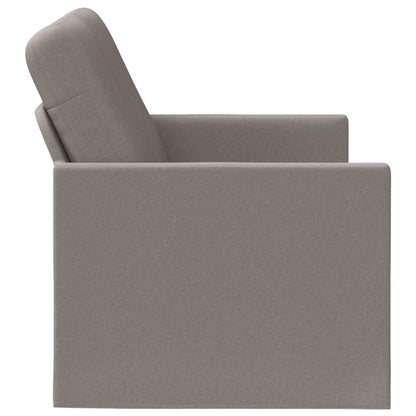 vidaXL 2 Seater Sofa Taupe 130 x 81 x 82 cm Fabric