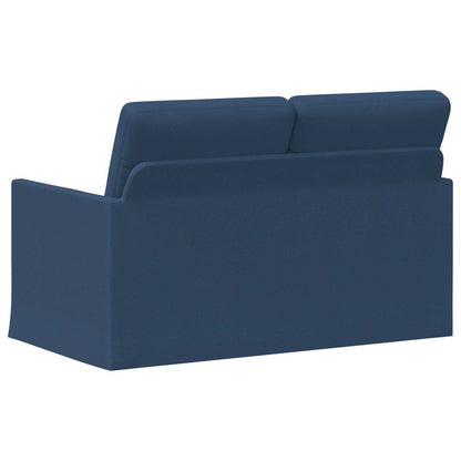 vidaXL 2 Seater Sofa Blue 130 x 81 x 82 cm Fabric
