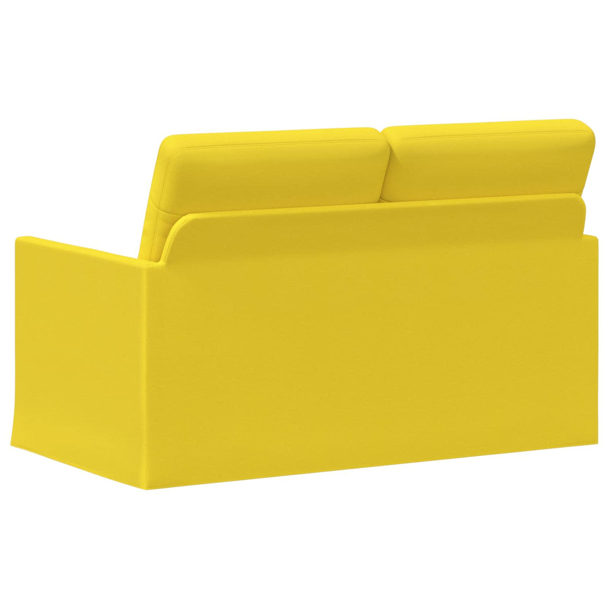 vidaXL 2 Seater Sofa Light Yellow 130 x 81 x 82 cm Fabric