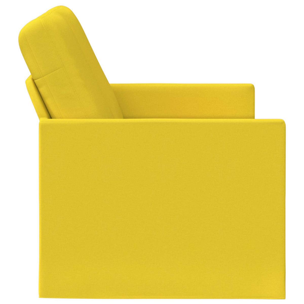 vidaXL 2 Seater Sofa Light Yellow 130 x 81 x 82 cm Fabric